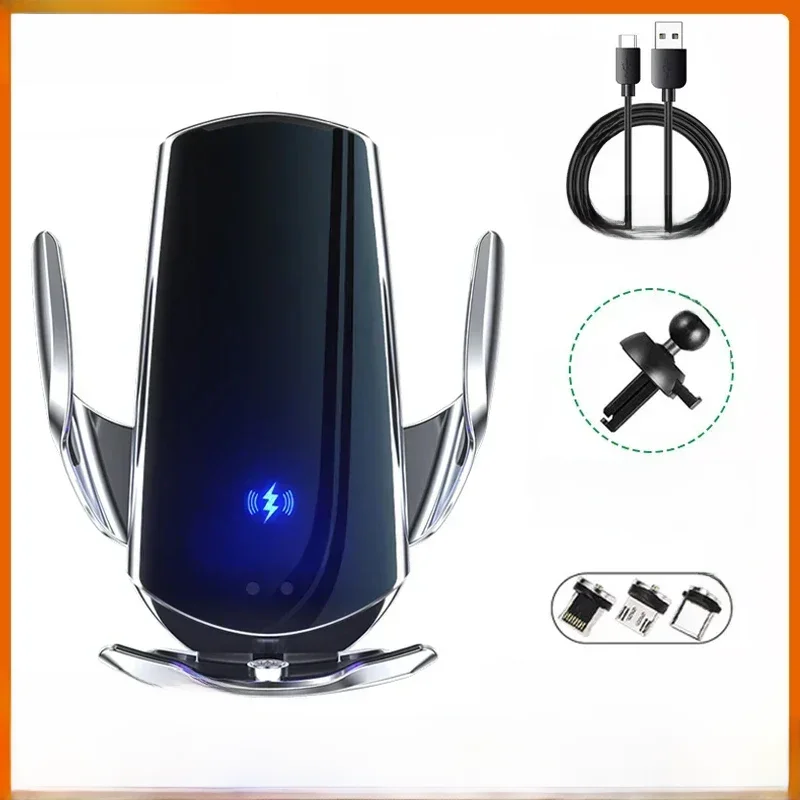 Vikefon 15W Auto Magnetische Draadloze Oplader Automatische Auto Mount Telefoon Houder Voor Iphone Samsung Infrarood Inductie Snel Opladen - afbeelding 2