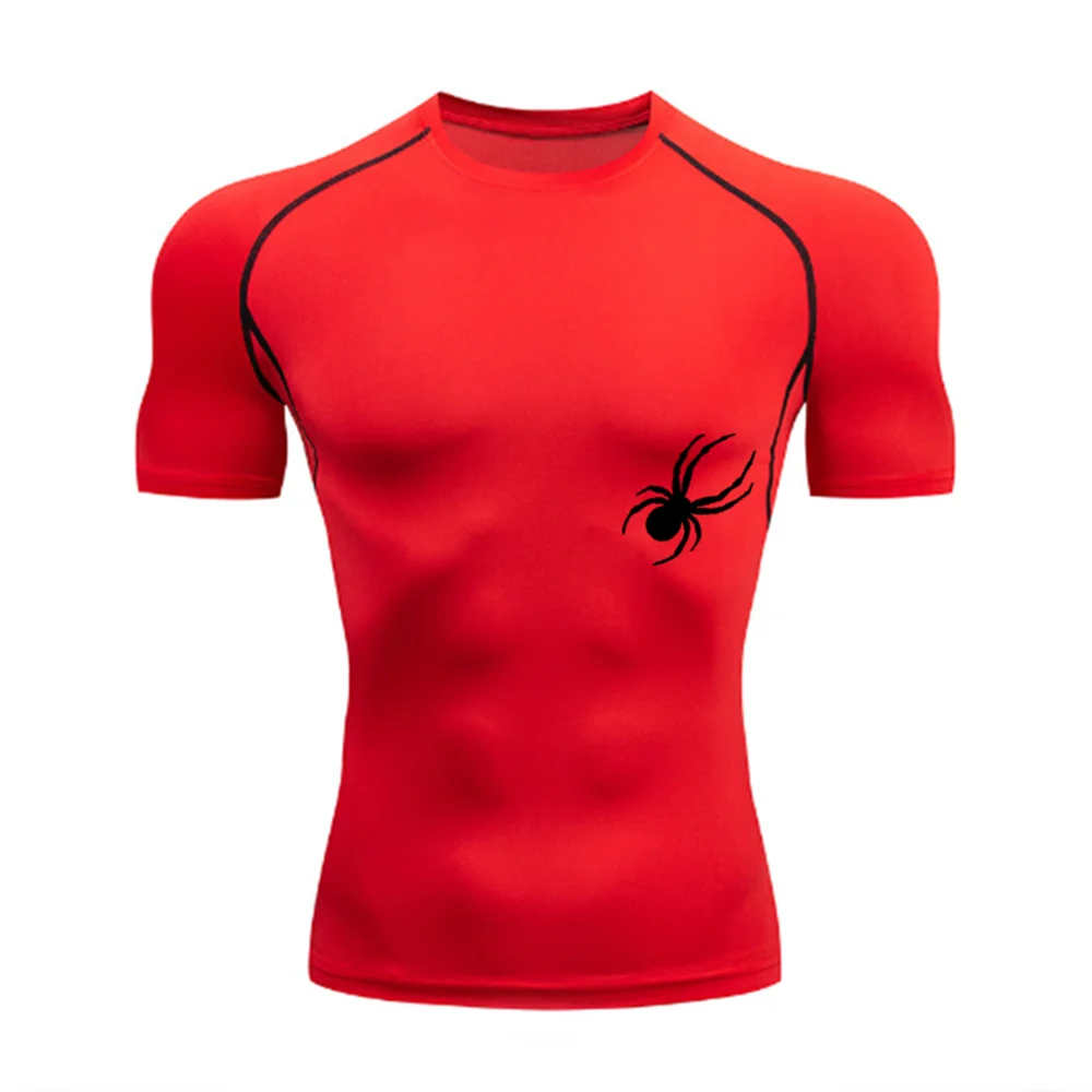 Men's Compression Shirts Summer Short Sleeves Tees T-shirt Gym Workout Fitness Running Tops Undershirts Baselayer Sportswear