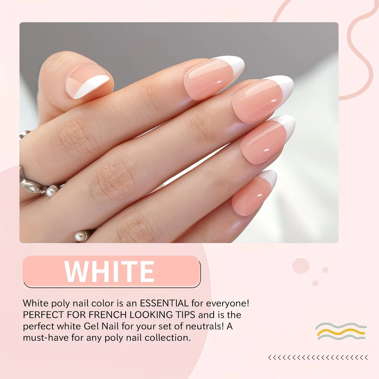 DOULINGDAI 30ml Nagelverlängerungsgel, Poly-Gel für Nagelspitzen und Nagelkunst, Weiß, Transparent, Nude, Perlrosa, Soft Pink für DIY zu Hause. – Detail 6