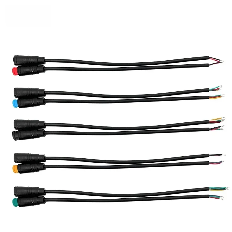 5/10/100 Zestaw M6 M8 2 3 4 5 6 Pin Julet Elektryczne złącze wtykowe Przewód okablowania Hamulec skutera Kabel Wtyczka Czujnik sygnału 20CM — 2