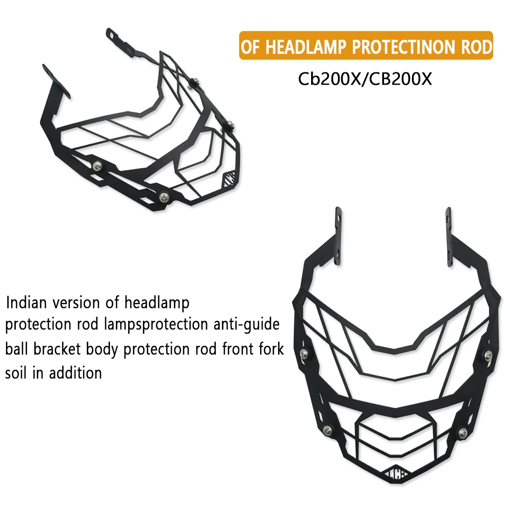 واقي شبكة واقي المصابيح الأمامية ، حماية مصباح جديد ، شبكة الظل ، ملحقات الدراجات النارية ، CB 200X