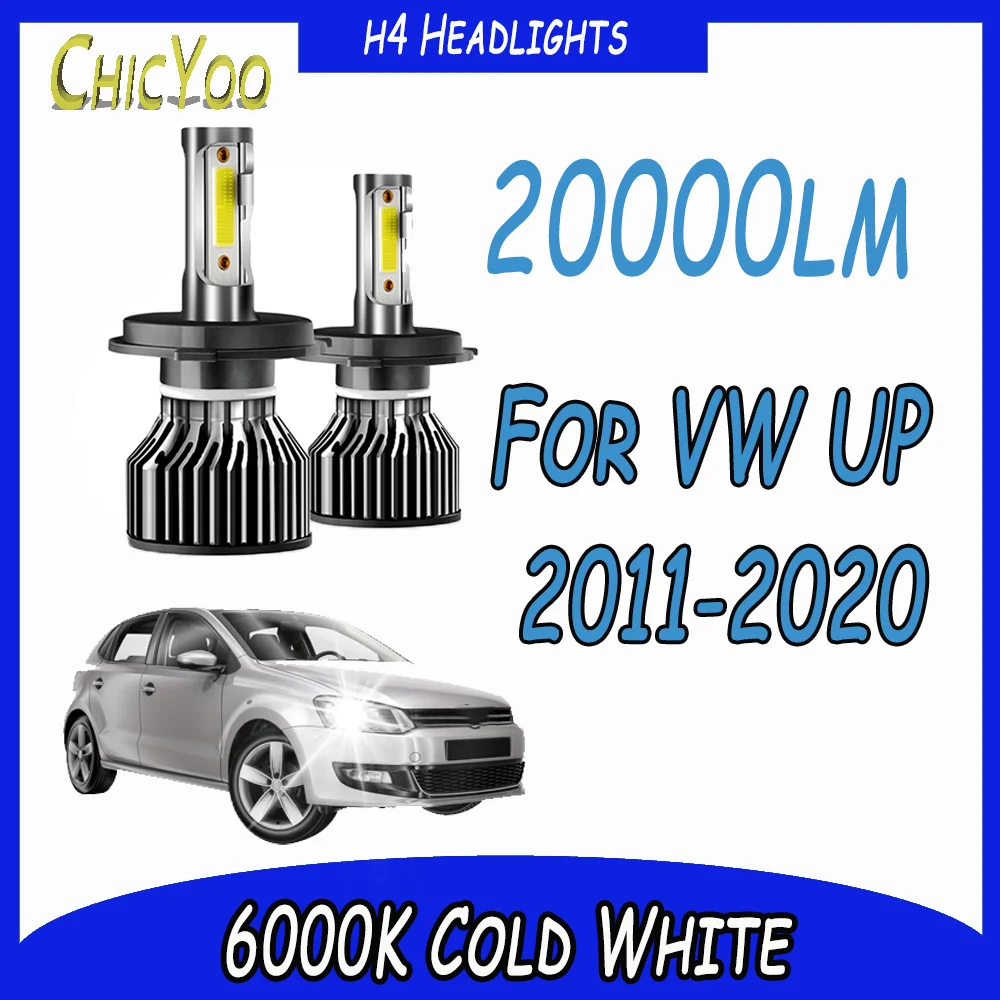 

2PCS LED Headlight 20000LM Auto Headlamps 6000K Car Light 120W For VW UP 2011 2012 2013 2014 2015 2016 2017 2018 2019 2020