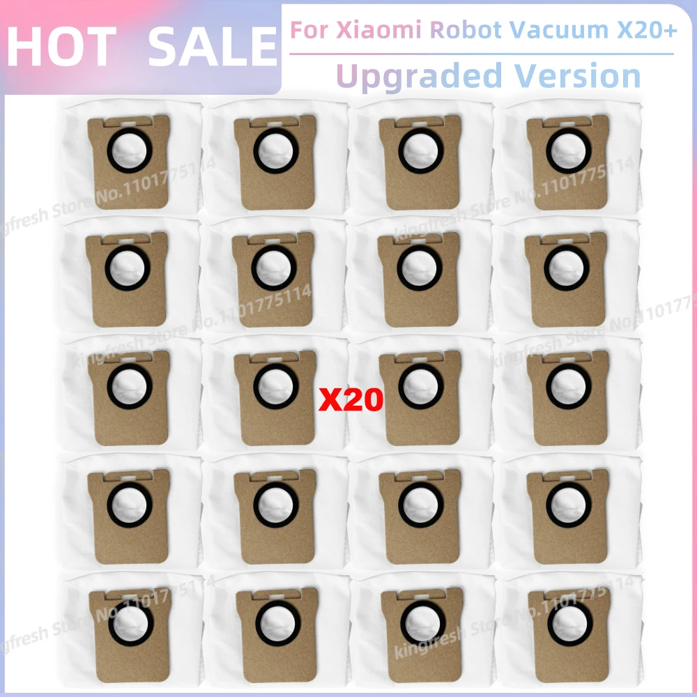 Compatible With Xiaomi Robot Vacuum X20 Plus/ X20+/X10+ / X10 Plus Spare Parts Accessories Main Side Brush Mop Cloth Dust Bag Filter