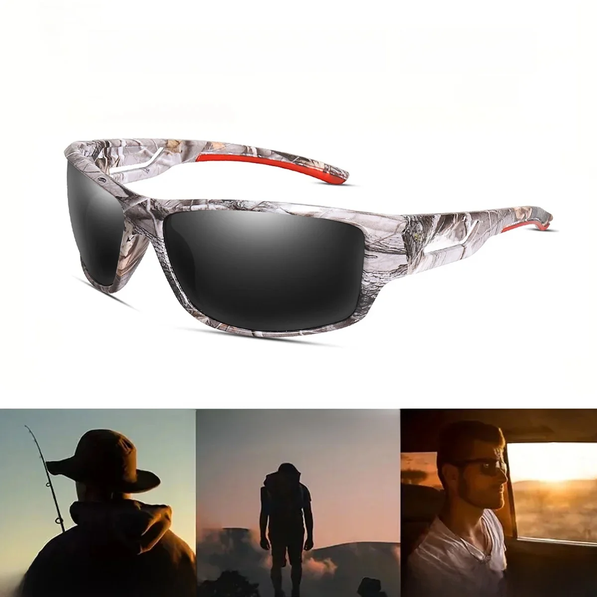 AliExpress LOISRUBY Polarized Fishing Sunglasses Men Camouflage Driving Outdoor Sports Cycling Running Goggles UV400 Tackle Eyewear
