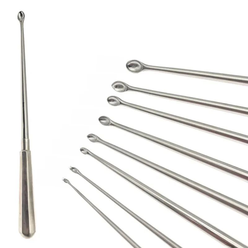 Ortopedyczne kości Curette ze stali nierdzewnej kości łyżka 26cm długości ortopedyczne instrumenty chirurgiczne weterynaryjne — zdjęcie 2