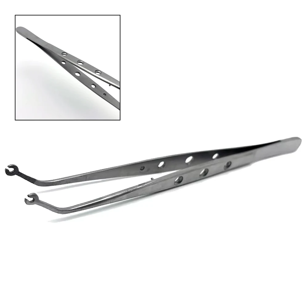 

Durable Dental Surgical Tweezers with Serrated Tips - Perfect for Stitching, Dressing, & Precision Surgical Operations