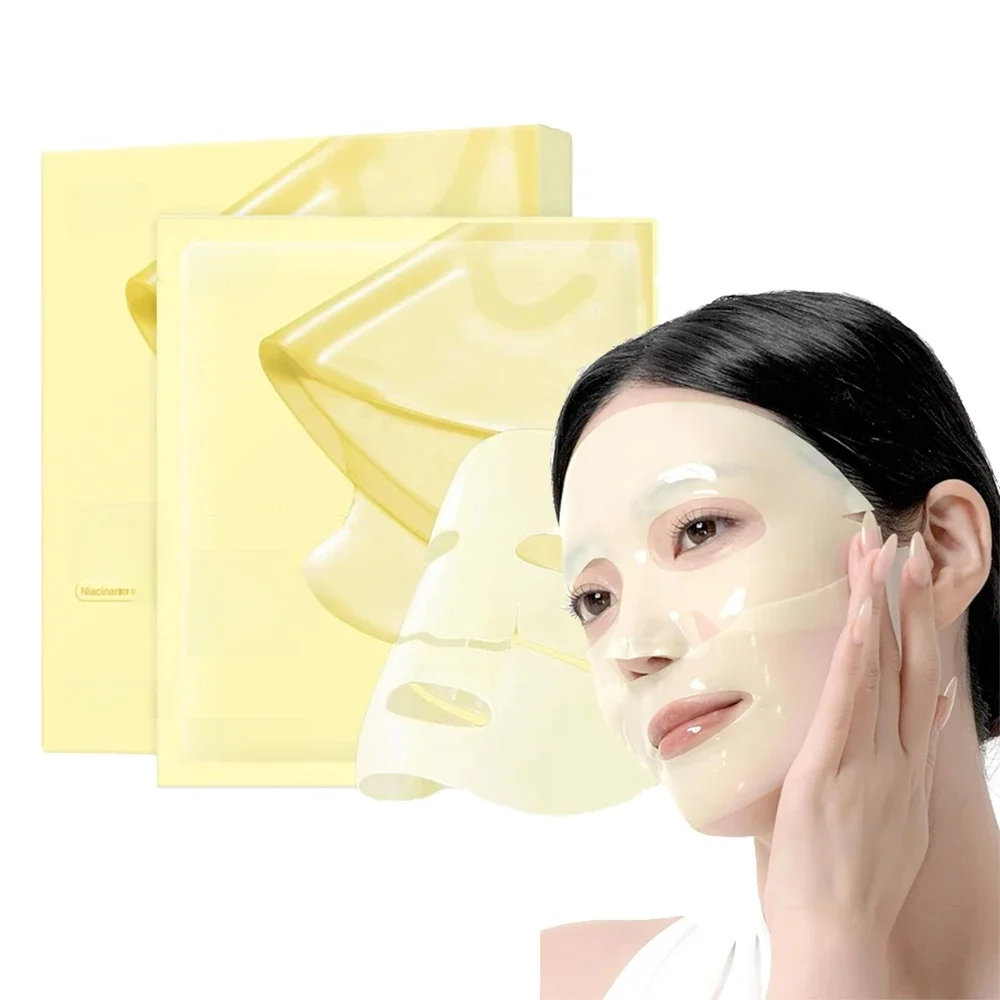 4 pièces/boîte absorbant l'acide kojique curcuma Gel éclaircissant masque collagène hydratant masque Facial rétinol Anti-rides masque raffermissant