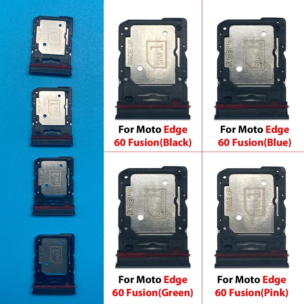 For Moto Edge 60 5G 60 Fusion 60 Pro 60 Stylus Dual SIM Card Tray Phone Replacement Part