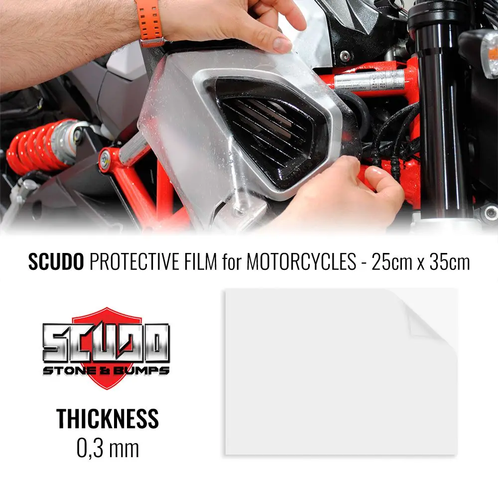 Shield Adhesive Film for Motorcycle Cargo Protection, 25x35 cm, Thickness 0.3mm