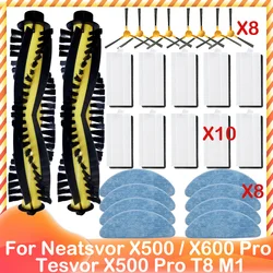 Filtre Hepa pour Neatsvor X520, X500, TesEisX500 Pro, T8, Dallas Balls, créer NetBot S15, S14, vadrouille, gril, brosse latérale principale