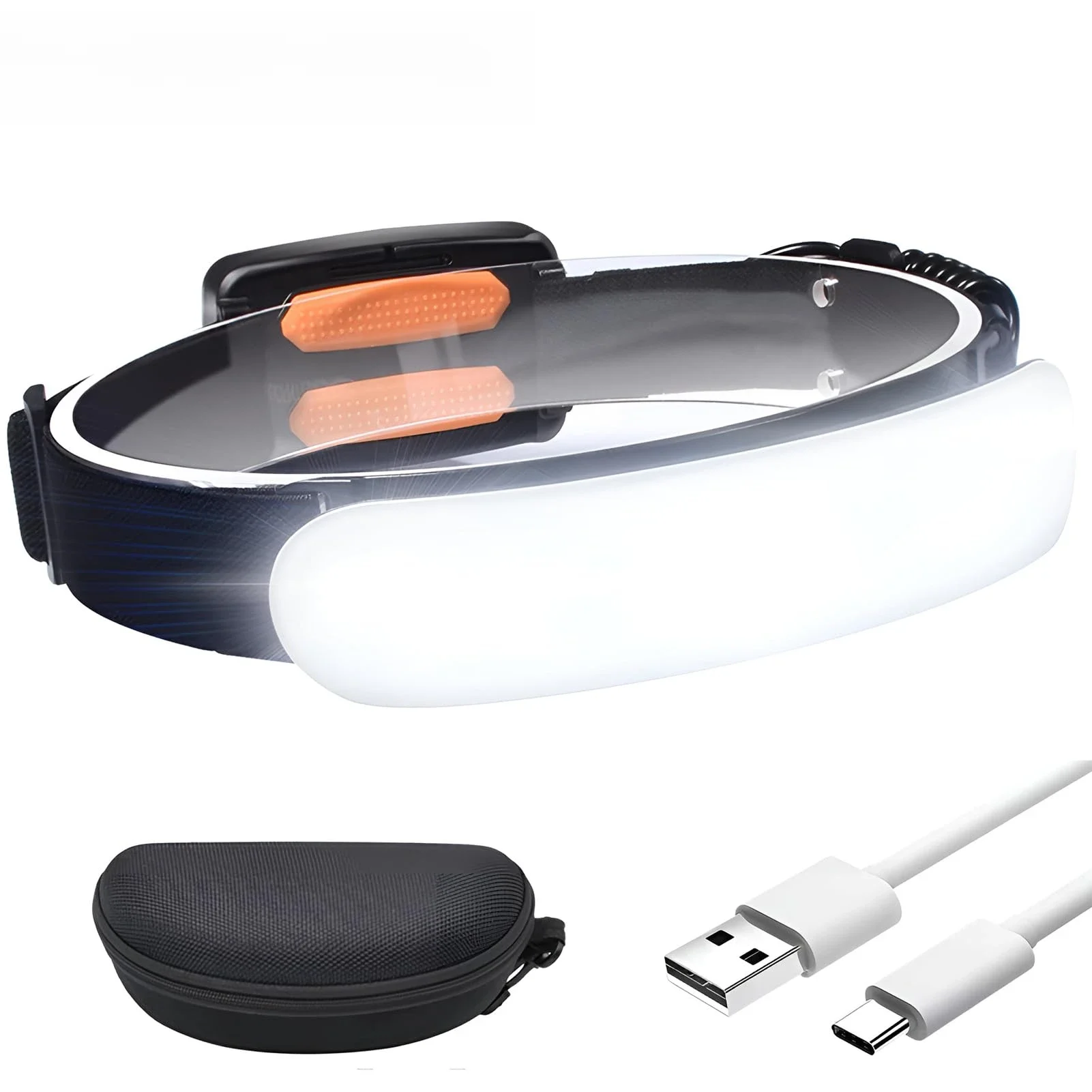 AliExpress NEWBIRTH 5000mAh Rechargeable Headlamp Torch 3 Light Modes 220° Lighting Waterproof LED Headlamp for Camping Cycling Fishing Emergency