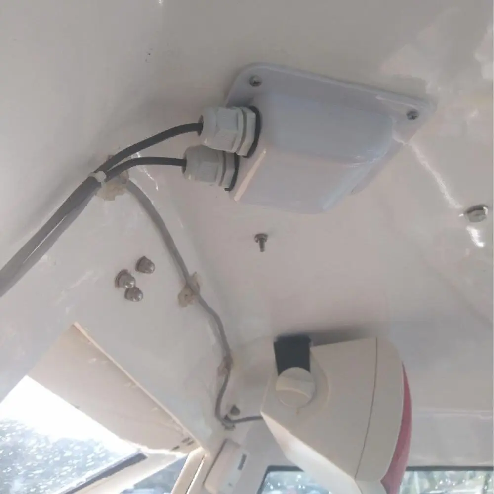 1 Buah AndyMarine Camper Aksesori Karavan Mobil Surya Kotak Persimpangan Atap Kawat Masuk Kabel Surya Kotak Persimpangan Motorhome