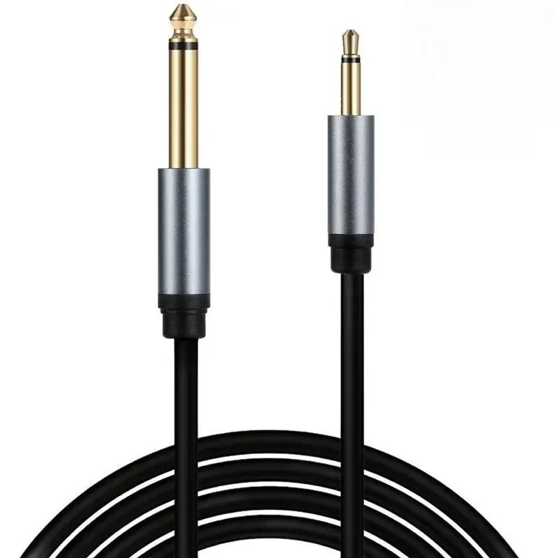 Pozłacany kabel adaptera audio z czystej miedzi 6,35 mm 1/4 "Mono męski na 3,5 mm 1/8" TS Mono męski — zdjęcie produktu 7