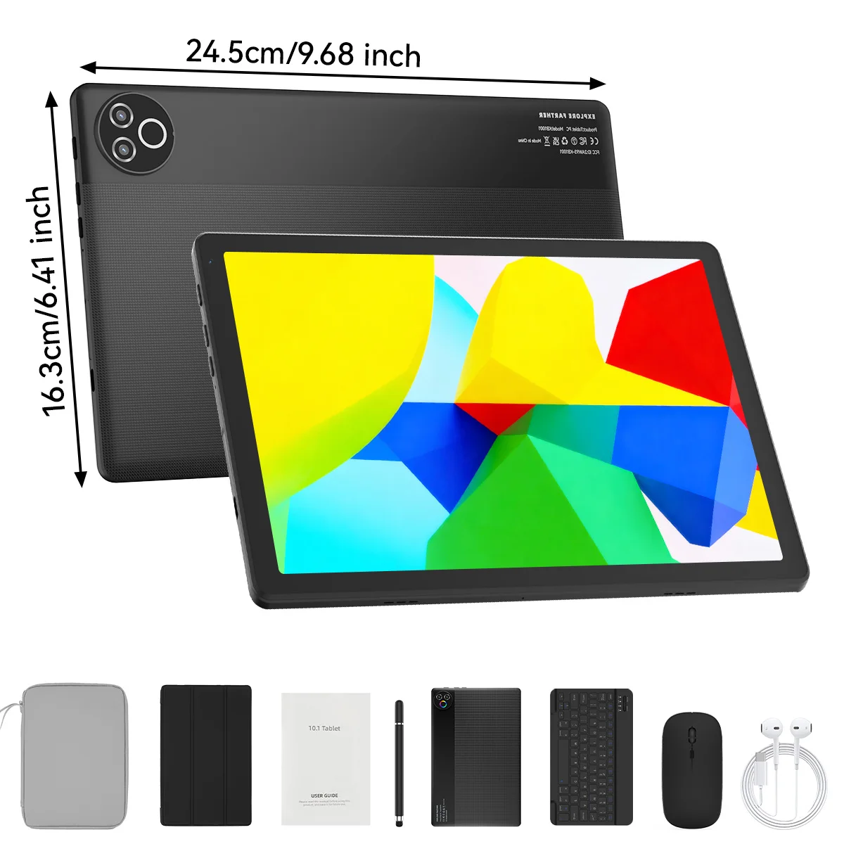URAO 10.1 Inch Android 15 Tablet PC 20GB RAM 64GB ROM A333 Five Core Processor HD Display WiFi Tablet Computer with Keyboard Mouse Optional Portable Tablet for Study Entertainment UK Local Stock Tax image 3