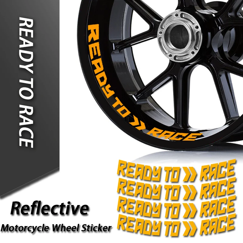 For KTM Adv Duke 390 690 790 890 1190 Rc 1290 Adventure Reflective Motorcycle Wheel Sticker Rim Decals READY TO RACE Accessories