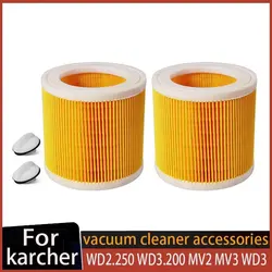 HEPA Filter For Karcher WD WD2 WD3 WD1 MV3 MV2 Vacuum Cleaners Parts WD2250 WD3.200 WD3.300 A2004 A2054 A2204 A2656 Accessories