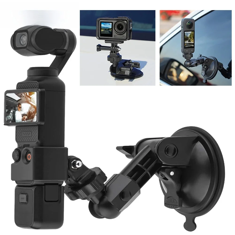 Adapter do montażu samochodowego DJI Osmo Pocket 3 - uchwyt wspornika rozszerzającego z przyssawką do kamery akcji GoPro Hero Insta360 Akcesoria — zdjęcie produktu 7