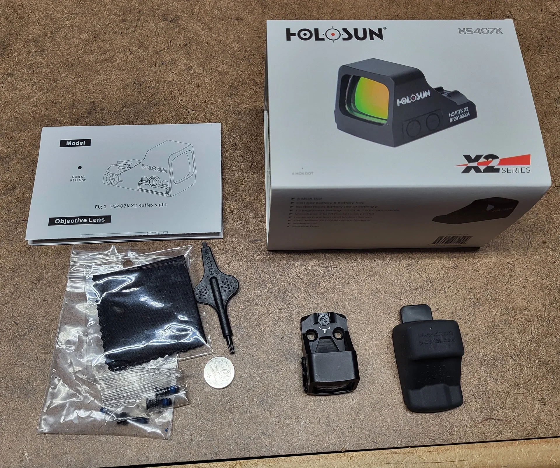 خصم المبيعات الساخنة Holosun HS407K-X2 Refle-x Red Dot Sigh شحن مجاني