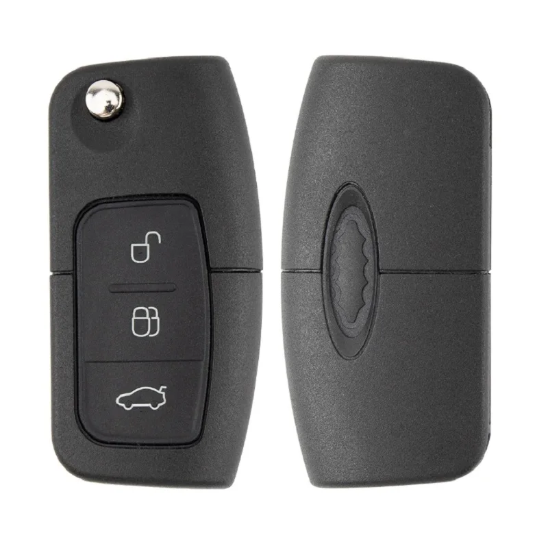 3pcs/lot Car Remote Key Shell Fob for Ford Fiesta Focus Mondeo Ecosport Escape Max Galaxy HU101/FO21 3 Buttons Key Cover Case