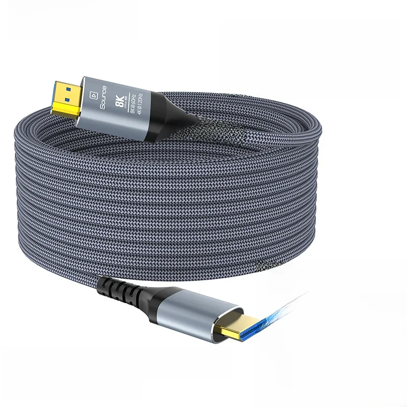 CYANMI HDMI 2.1-kompatybilny kabel optyczny 8K @ 60Hz 4K @ 120Hz kabel światłowodowy 48 gb/s HDR HDCP 80m 100m dla HD TV, pudełko żarówka jak Ps5 — zdjęcie produktu 7