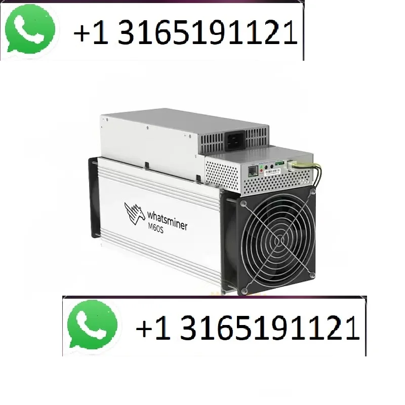 

A. AMAZING DEAL!!! BUY 4 GET 2 FREE Whatsminer M60S 180Th/s 182T 184T 186T 188T Bitcoin Miner 18W/T MicroBT Mining