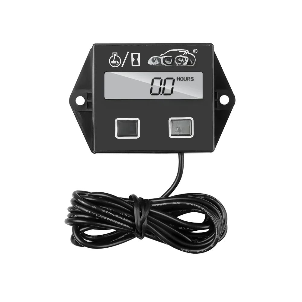 AliExpress kebidumei Waterproof Digital Engine Tach Hour Meter Tachometer RPM Gauge Inductive For Motorcycle Accessories Marine Chainsaw Bike Boat