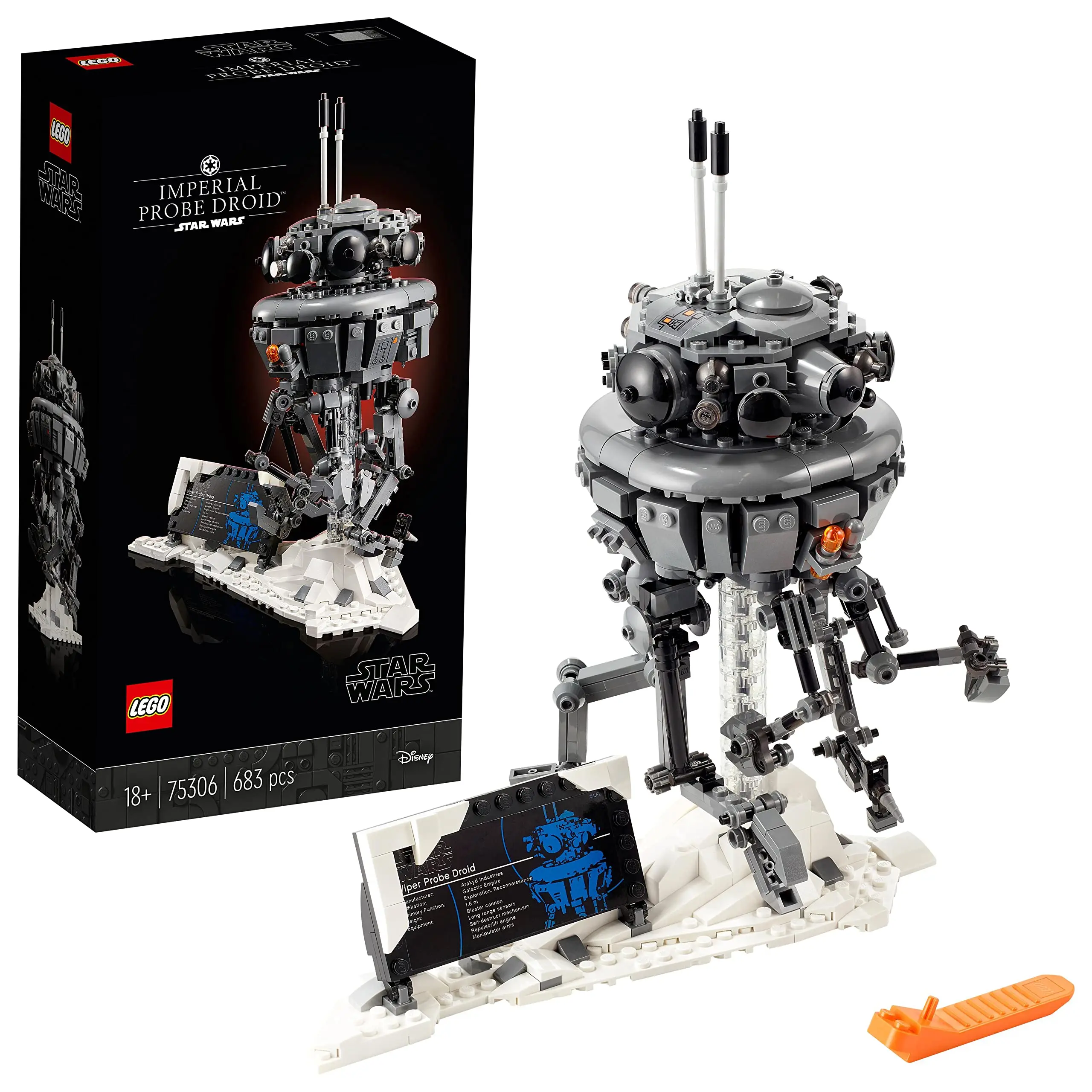 LEGO Star Wars Imperial Probe Droid 75306 Collectible Building Toy for Kids Boys Girls Birthday Gift  New 2021 (683 Pieces)