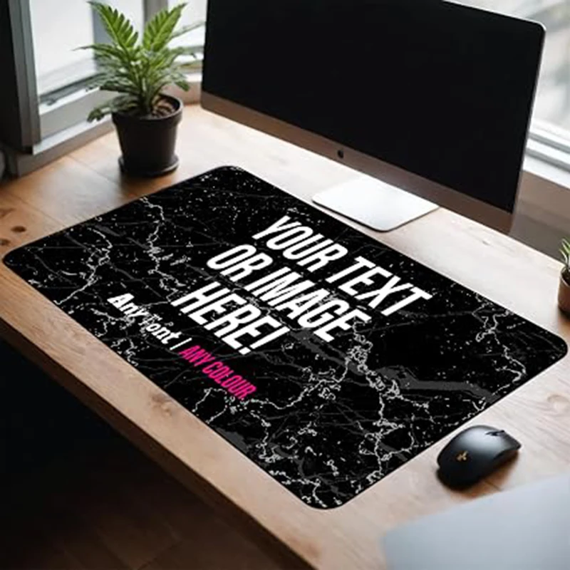 Personalized Custom Gaming Mouse Pad Ultra Thick Rubber Desk Mat with Durable Surface Perfect S-XXL for Office Or Gaming Use