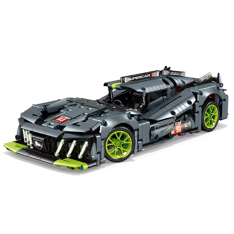 

City Technical Peugeot supercar Racing Building Block kit Cars 1:14 Scale Model MOC Construction Toys for Children Gift