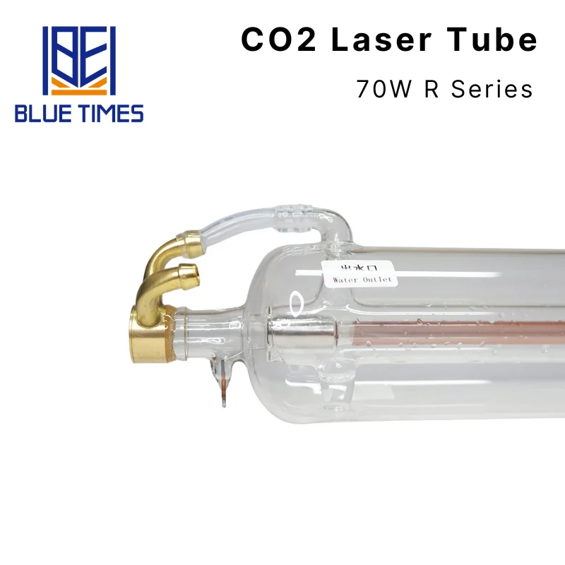 BLUETIMES R1 70W CO2 Metal Glass Laser Tube for CO2 Laser Engraving Cutting Machine