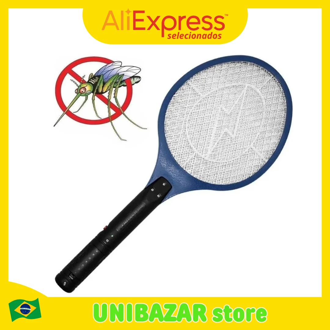 Mosquito Killer Fly Swatter Trap USB Rechargeable Mosquito Racket Insect Killer with UV Shock Light