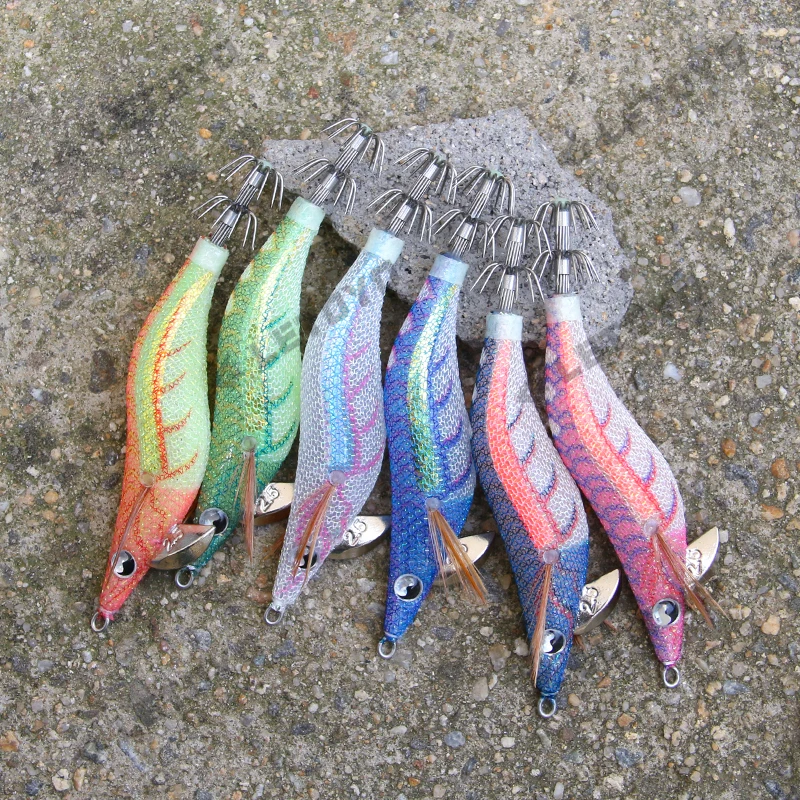 LETOYO-Luminous Isca Artificial, Squid Jig, EGI Squid Bait, Webfoot Octopus Lula Mar Pesca Lure, 3 cores, 2 pcs, 3pcs