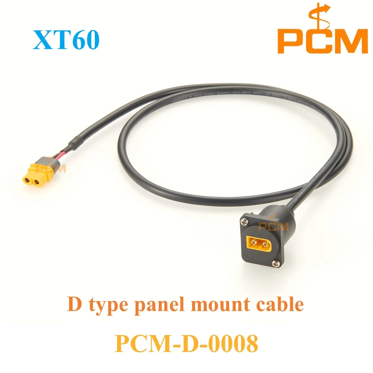 D series square panel mount XT60 adapter extension cable male to female connector for Solar energy storage system