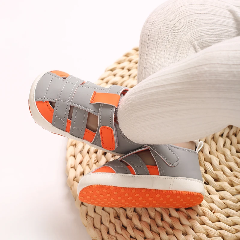 Baby Shoes Summer Sandals Soft Soled Non Slip Toe Sandals 0-18 Months Baby Walking Sandals