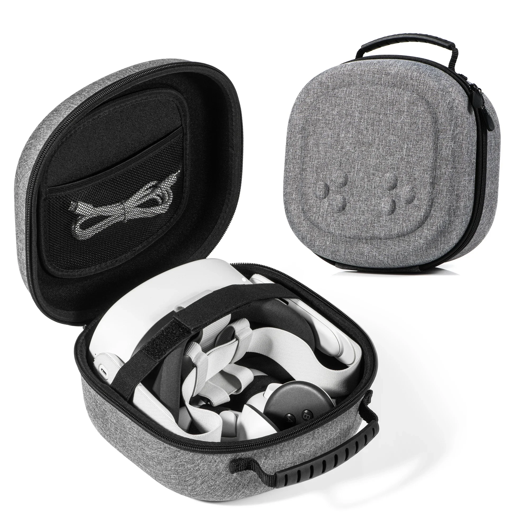 Harde draagtas Compatibel met Oculus Meta Quest 3S/Quest 3/Quest 2 VR-headset en Touch Controller-accessoiresetui - afbeelding 2
