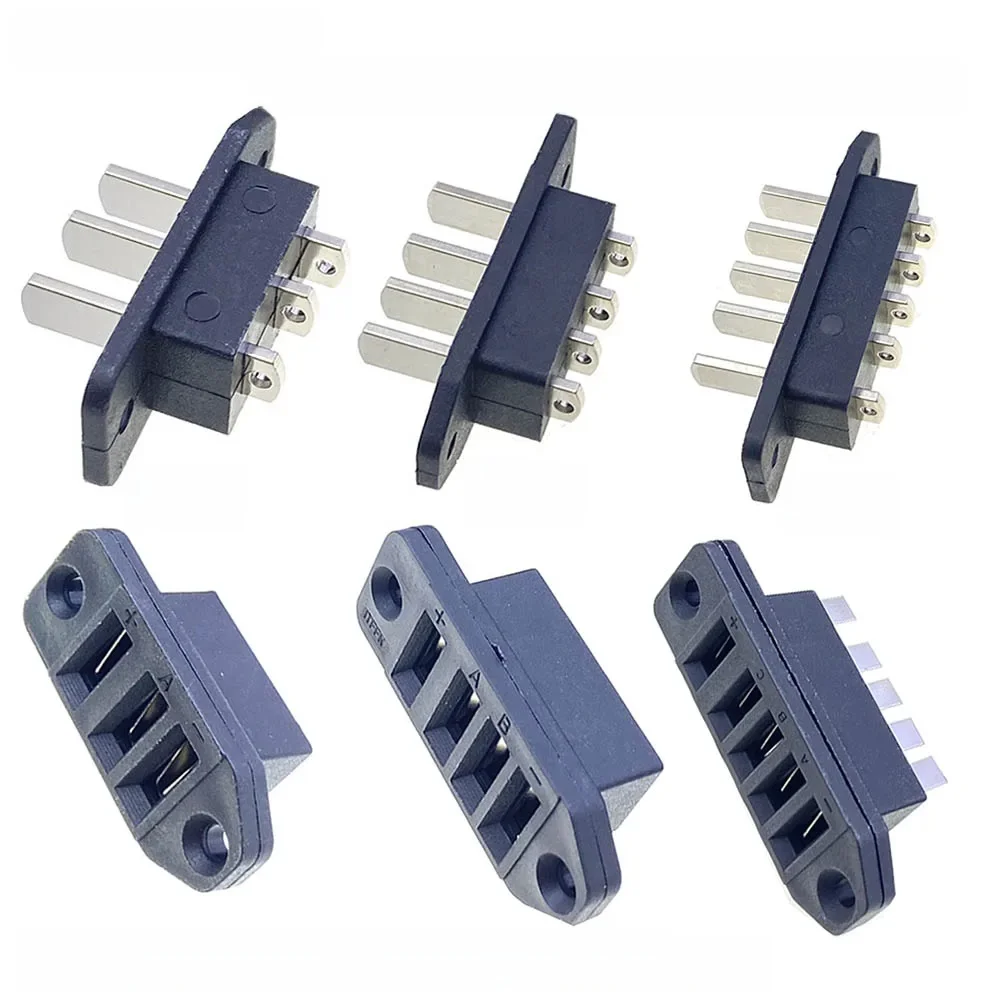 AliExpress HBXINTAO 15A high current e-bike lithium battery connector3Pin4Pin 5Pin male and female socket with ear with hole connector power adapter