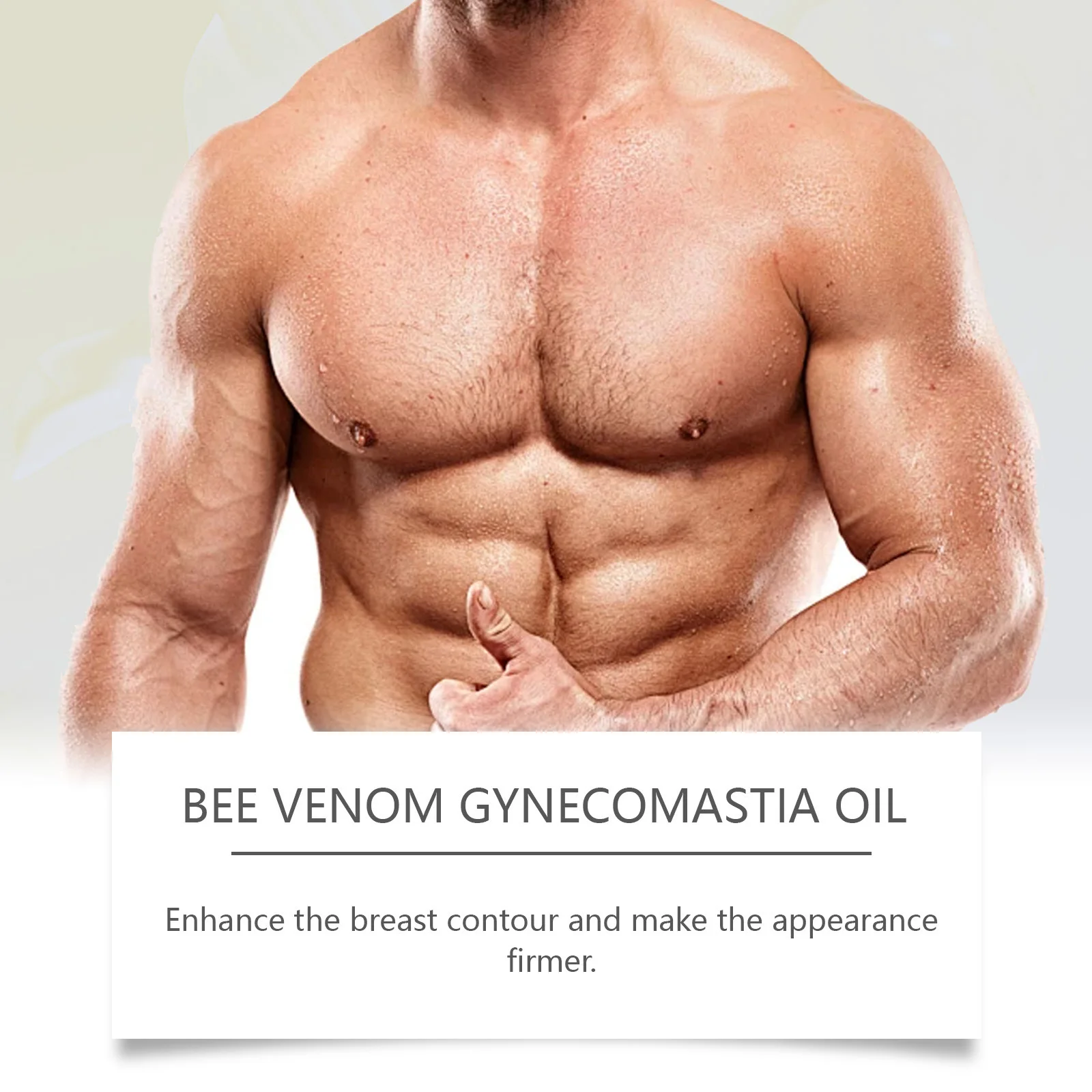 Man Breast Tightening Oil Gynecomastia Reduction Cellulite Removal Belly Muscle Fitness Abs Sculpting Chest Muscle Massage Oil