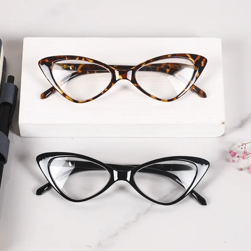 Lunettes de lecture œil de chat vintage, style rétro léopard, légères pour femmes, pour presbytes +1.0+1.5+2.0+2.5~+4.0