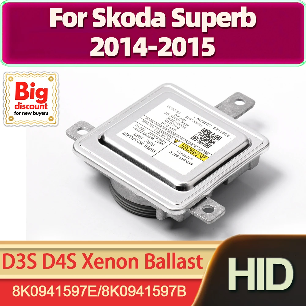 

TEENRAM 1 шт. 35 Вт HID ксеноновые фары модуль блока управления балластом OEM 8K0941597E 8K0941597B D3S D4S для Skoda Superb 2014-2015