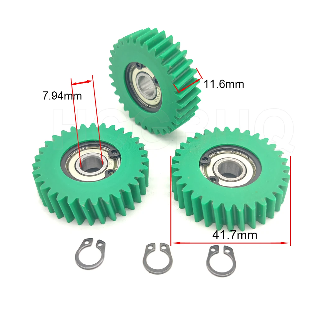 41.7x11.6mm Planetary Gear 31T Oblique Teeth Gears With 7.94mm Bearings Electric Bike Helical Gear For Folding E-bike Parts