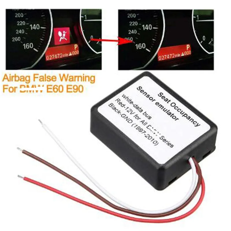 Air-bag Sensor Emulator Passenger Seat Occupancy Mat Bypass SRS Air-bag Faulty Warning Code ForBMW E60 E90 X5 X6 E92 E90 E46 E64