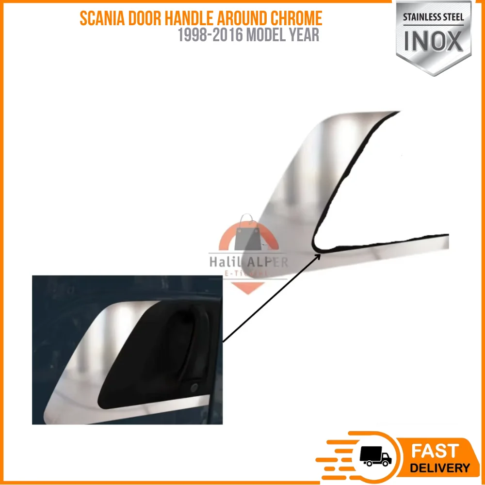 

FOR SCANIA DOOR HANDLE AROUND CHROME 1998-2016 SUITABLE TRUCK PARTS HIGH QUALITY CHROME SATISFACTION FAST SHIPPING