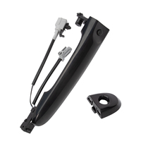 Door Handle Front Left Driver Side Outer Compatible with Nissan Juke F15 2010-2022 Black 80644-1FA5A 80644-3WC2A 80640-3WC2A