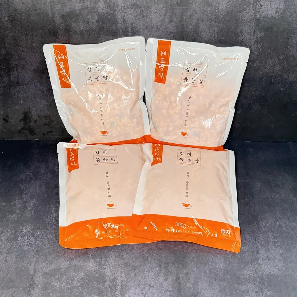 أرز كيمتشي المقلي بحجم الإبهام 300 جرام، أرز مقلي سهل المجمدة