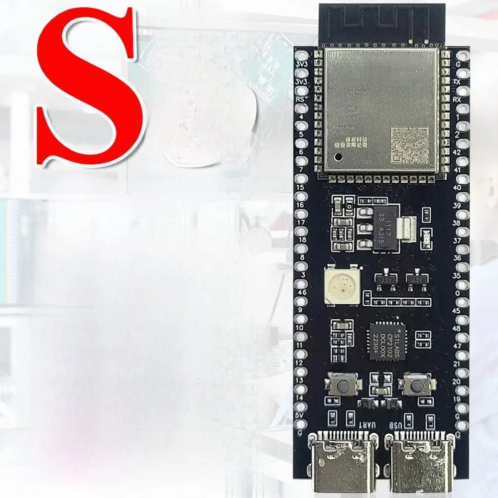 ESP32-S3-DevKitC-1 Development Board BT 2.4G Wifi Module for Arduino 8MB PSRAM 16MB FLASH N16R8 44Pin CP2102 Type-C ESP32 S3