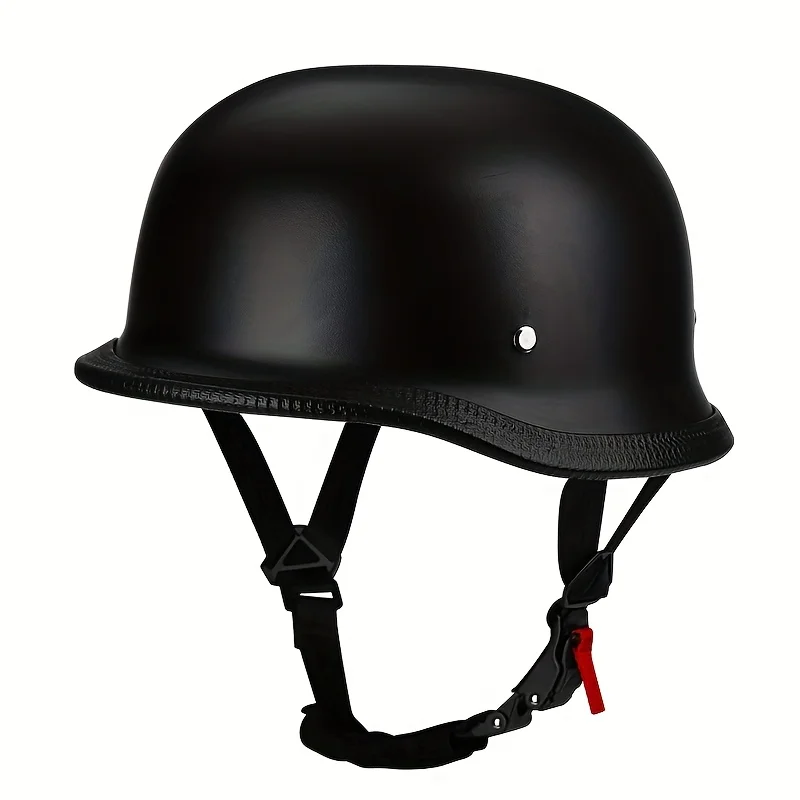 

Мотоциклетный полушлем, немецкий кожаный винтажный шлем Casco Moto, мотоциклетный шлем с открытым лицом, байкерский пилот, сертификация DOT M-L-XL