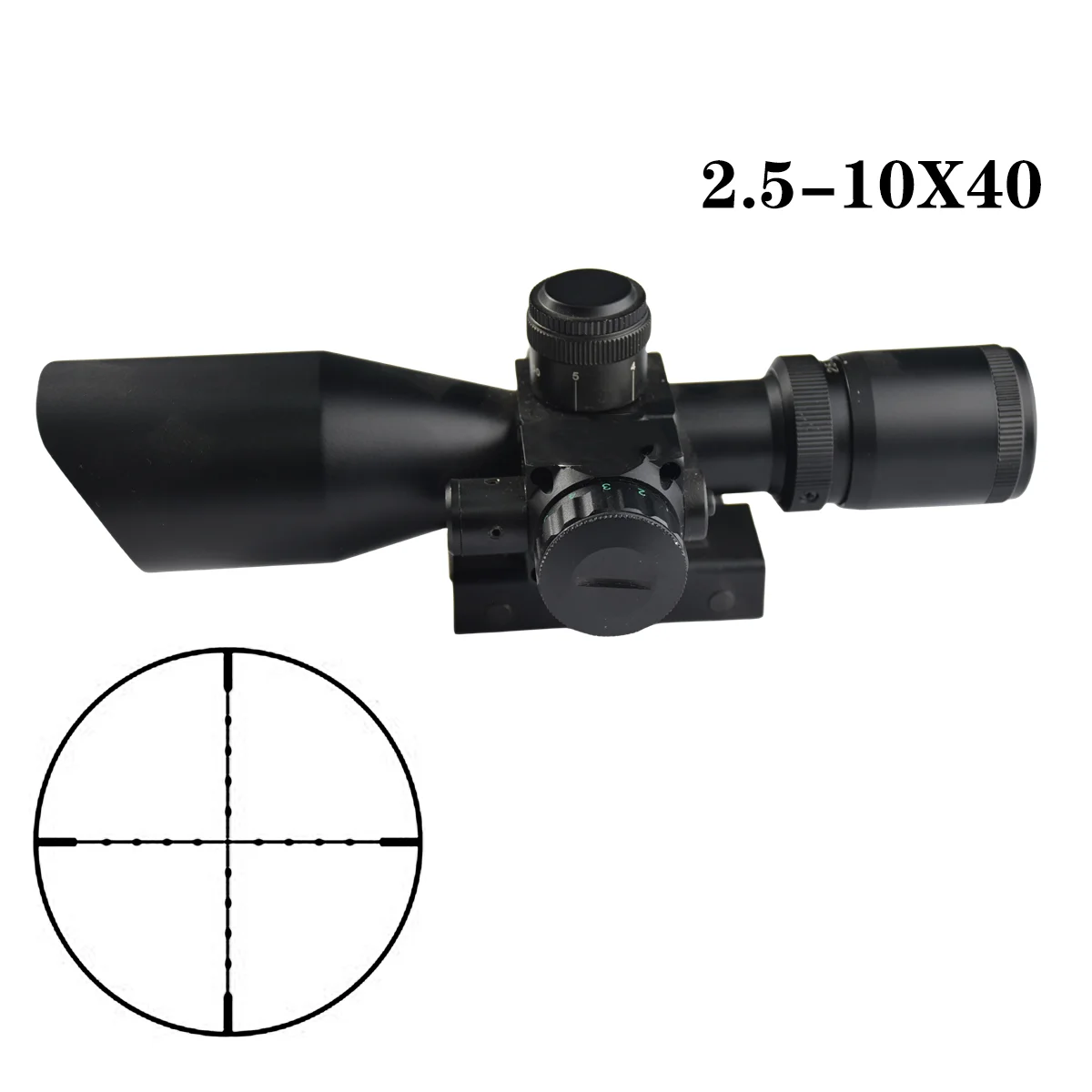 2.5-10X40 tactical optical sight scope long range for outdoor hunting rifle scope hiking hunting  telescopic sights