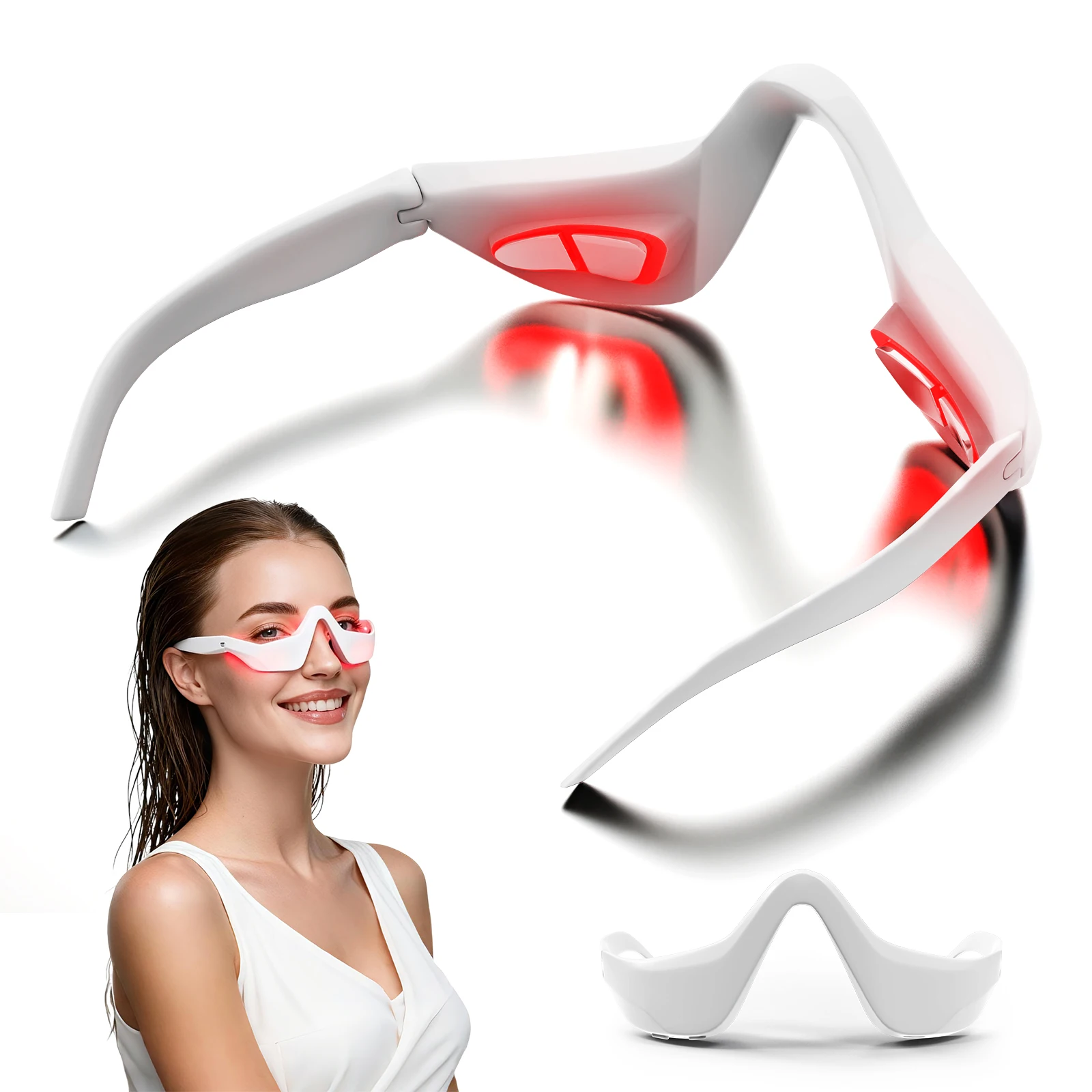 Light Therapy Glasses - Alat Pijat Mata 3D Cahaya Merah