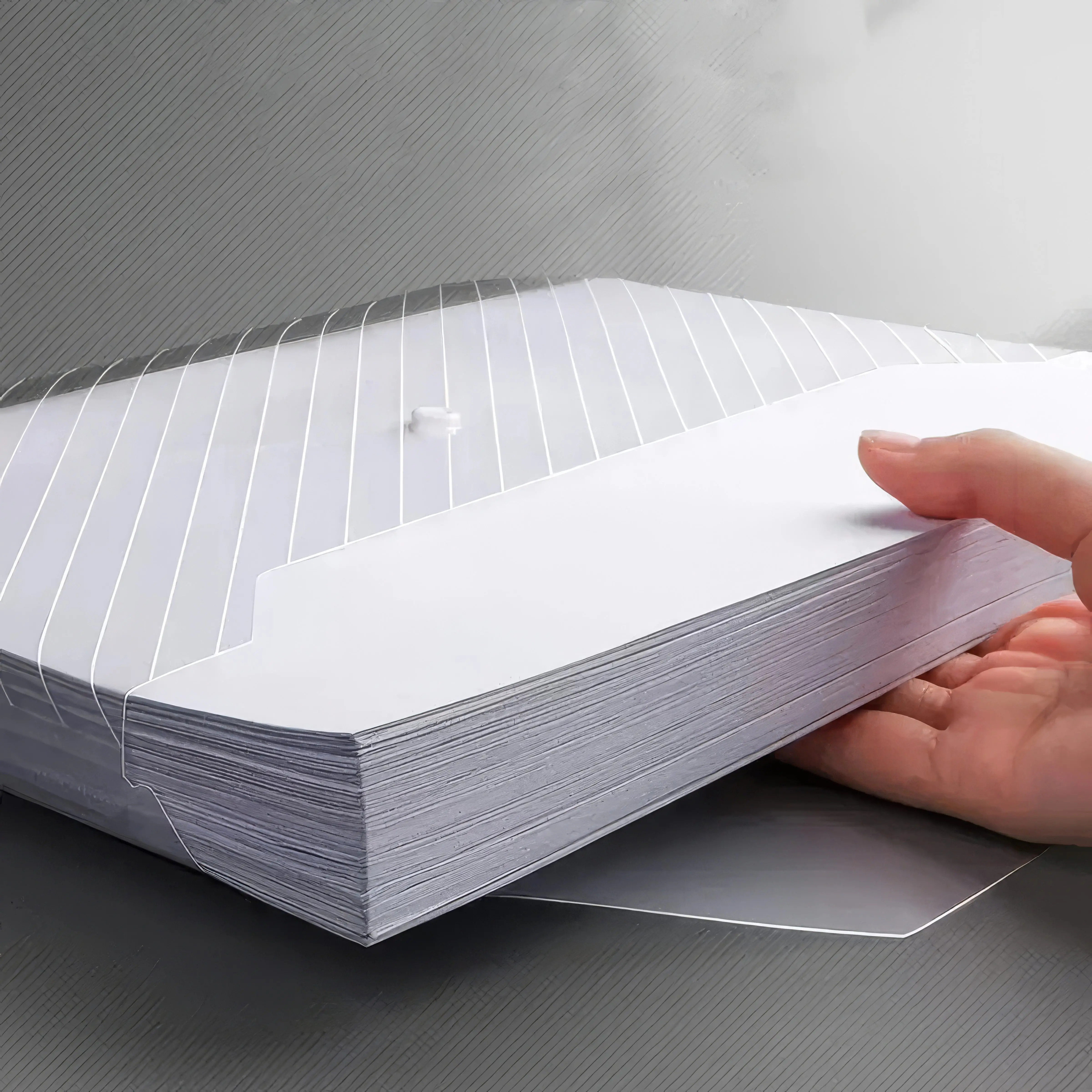 5 Foldable File Bags with Mixed Colors, Simple and Foldable, Transparent Folder, Suitable for Offices, Schools, and Homes