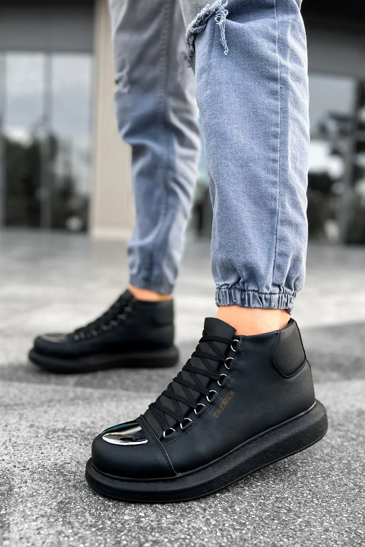 CHEKICH Original Brand Black Roma Mirror 2024 Fashion Men's Boots Running Boots Winter Snow High Quality Men's Boots CH267